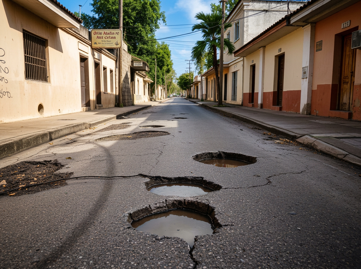 Buracos na Vila Rica causam acidentes e revoltam moradores